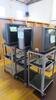 LOT, 3 A/V CARTS WIT TV'S, AND MISC VIDEO PLAYERS, AS SHOWN, LOURDES, UPPER FLOOR, RM GYM