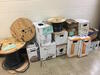 LOT, 12- MISC CABLE BOXES/SPOOLS, LOURDES, LL FLOOR, RM LO9