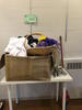 LOT, CONTENTS OF HALLWAY, ELECTRIC BBQ, CRT TV, 3-GARMENT RACKS WITH SCC CLOTHING, 3-TORSO MANEQUINS, 3-STACK CHAIRS, 3-TABLES,17-WALL STANDARDS, MISC ITEMS, LOURDES, ML FLOOR, RM SPIRIT STORE HALL - 3