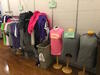 LOT, CONTENTS OF HALLWAY, ELECTRIC BBQ, CRT TV, 3-GARMENT RACKS WITH SCC CLOTHING, 3-TORSO MANEQUINS, 3-STACK CHAIRS, 3-TABLES,17-WALL STANDARDS, MISC ITEMS, LOURDES, ML FLOOR, RM SPIRIT STORE HALL - 6