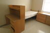 LOT, 2-BUNKABLE BEDS, 3-3DRAWER DRESSERS, 2-STUDENT DESKS WITH BRIDGE & LIGHT, 1-SMALL DESK, 1-CHAIRS, 2-WOODEN CHAIRS, 3-2 DOOR WARDROBES, ALTHAIRE, 3RD FLOOR, RM 303 - 5