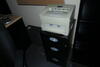 LOT, 1-L SHAPED STEEL DESK WITH BRIDGE, 1-DESK CHAIR, 1-ARM CHAIR, 1-CORK BOARD, 1-HON STEEL BOOK CASE, 1-PRINTER STAND, 1-HON 2 DRAWER LATERAL FILE CABINET, 1-SMALL 3 DRAWER VERTICAL FILE CABINET, 1-BROTHER HL-1440 LASER PRINTER, 1-DELL OPTIPLEX COMPUTER - 2