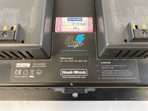 Hawk-Woods VL-8W V-Lok Ultra Fast Wall 8 Charger