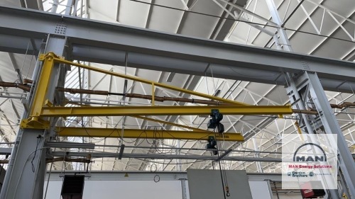 500KGS SWL COLUMN MOUNTED JIB CRANES - OVER BRACED