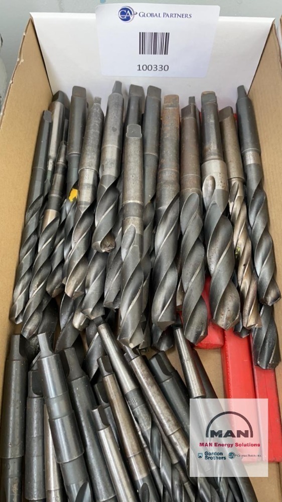 50 x Various HSS Taper Shank Twist Drills