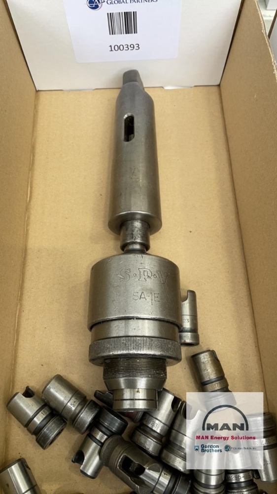 SPV SA1E Tapping Head with quantity of Collets