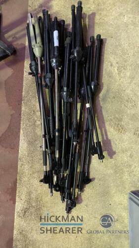 12 tall mic stands/arms
