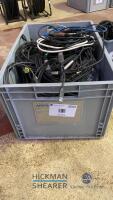 Box of assorted adaptor cables