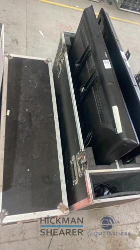 2 x 42 inch LG TV with a hard flight case