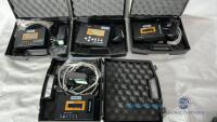 Edision modulation kits x 4, in travel cases and power supplies & various leads