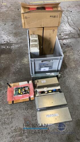 Various power supply units for 19 inch rack equipment