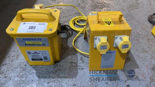 110v transformer and 4 way distribution box