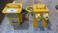 110v transformer and 4 way distribution box