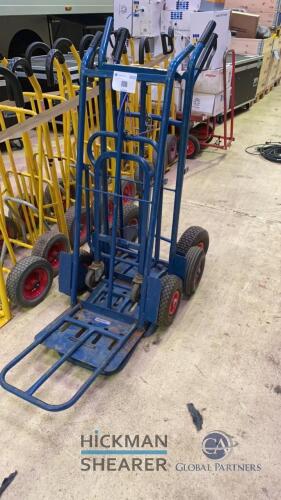 Folding toe hand truck x3