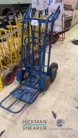 Folding toe hand truck x3