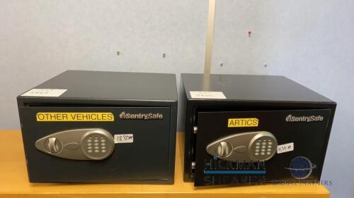 Lot (2) Sentry safes, (1) Sentry 6720 Fire -Safe