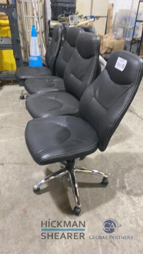 High back office chairs x 10