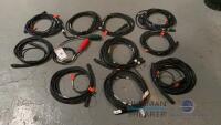 Assorted cables - smpte x 11, various lengths