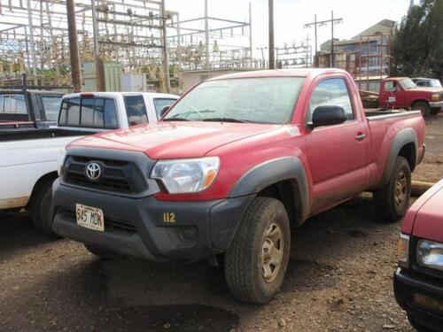 2014 TOYOTA TACOMA 4X4 PICKUP, 26,685 MILES, VIN/SERIAL:5TFPX4EN9EX023684, LICENSE:545MDK, W/TITLE, (HC&S No. 112)