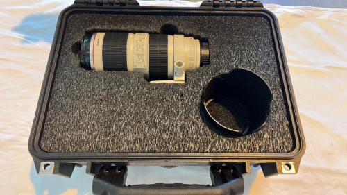 Canon Zoom Lens EF 70-200mm In Hard Case