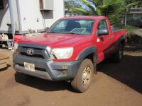 2013 TOYOTA TACOMA 4X4 PICKUP, 42,846 MILES, VIN/SERIAL:5TFPX4EN4DX017970, LICENSE:680MDJ, W/TITLE, (HC&S No. 221)