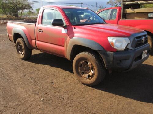 2012 TOYOTA TACOMA 4X4 PICKUP, 26,441 MILES, VIN/SERIAL:5TFPX4EN8CX007375, LICENSE:474MDH, W/TITLE, (HC&S No. 137)