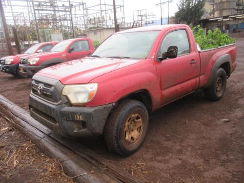 2012 TOYOTA TACOMA 4X4 PICKUP, 71,095 MILES, VIN/SERIAL:5TFPX4EN4CX007339, W/TITLE, (HC&S No. 136)