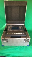 Yamaha 03D Digital Audio Mixer, with fixed cable as shown contained in metal flight case