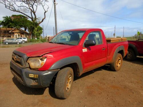 2012 TOYOTA TACOMA 4X4 PICKUP, 70,288 MILES, VIN/SERIAL:5TFPX4EN5CX007222, W/TITLE, (HC&S No. 127)