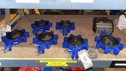 5 INCH BUTTERFLY VALVES (Qty 6)