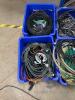 (Qty 6) Plastic Tubs of Various AV Cables and Power Cables - 5