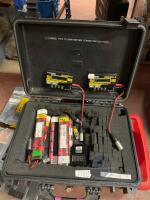 (Qty 2) Accucell High Powered Battery Chargers in Flight Case