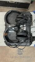 (Qty 2) Roland RH-5 Monitor Headphones In Case