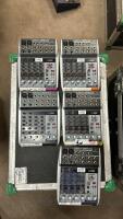 (Qty 5) Behringer Xenyx Q802 USB Small Format Mixer