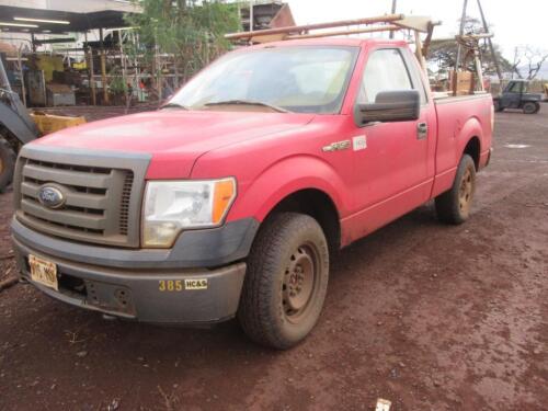 2009 FORD F150 4X4 PICKUP, 48,934 MILES, VIN/SERIAL:1FTRF14W39KC60047, LICENSE:915MDF, W/TITLE, (HC&S No. 385)