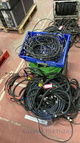 (Qty 3) Boxes of miscellaneous cable & (Qty 5) Eights of cable