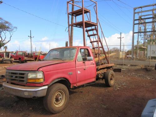 1994 FORD F150 4X4 TRUCK W/STAIRS, 63,942 MILES, VIN/SERIAL:1FTHF26H3RLB65725, NO TITLE (HC&S No. 383)