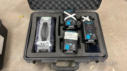 ID LV-4S power bank and (Qty 4)ID-E-HL10DSS battery set in flight case