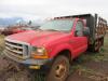 2000 FORD F350 1 TON 4X4 FLATBED STAKE BODY PICKUP, 112,454 MILES, VIN/SERIAL:1FDWF37S6YEB46723, W/TITLE, (TRUCK WON'T START), (NO KEYS), (STORAGE AREA), (HC&S No. 420) - 10