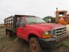 2000 FORD F350 1 TON 4X4 FLATBED STAKE BODY PICKUP, 112,454 MILES, VIN/SERIAL:1FDWF37S6YEB46723, W/TITLE, (TRUCK WON'T START), (NO KEYS), (STORAGE AREA), (HC&S No. 420) - 11