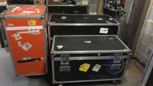 (Qty 3) Mobile flight cases