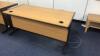 Office desk with fixed 3 drawer pedestal - 2