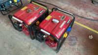 (Qty 2) HONDA EM2300 Diesel Generators (Note. Marked as Faulty)