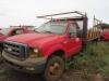 LOT OF OF (4) FORD F-350 PICKUP TRUCKS, (1) 2002 FORD F350 1 TON 4X4 PICKUP, VIN/SERIAL:1FTSF31L22EA44766, LICENSE:611MCW, W/TITLE, (BAD ENGINE), (HC&S No. 400) (1) 2002 FORD F350 1 TON 4X2 FLATBED STAKE BODY PICKUP, VIN/SERIAL:1FDWF36L03EA42070, LICENSE: - 8