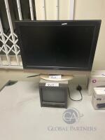 JVC TM-1010PN Broadcast Monitor and Panasonic Digi Home 22784WHD Digital Television