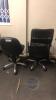 (Qty 2) Black office chairs - 2