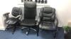 (Qty3) Black Office chairs