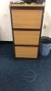 3 Drawer wooden filing cabinet