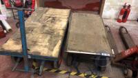 (Qty 2) 4 Wheel Platform Carts