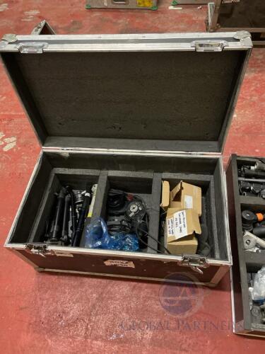 (Qty 4) Boxes of Various Camera Spares, Accessories and 3 x Various Tripod Heads Heads